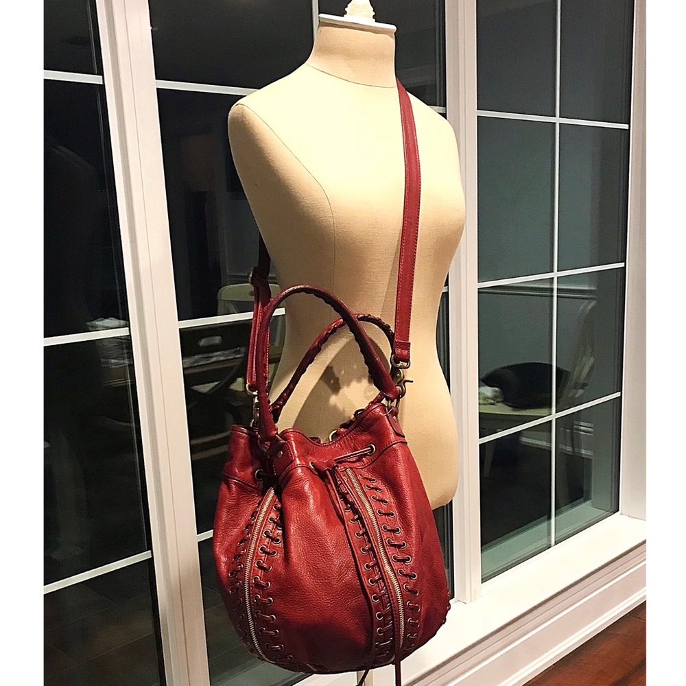 Rebecca Minkoff Bucket Bag - Burgundy/Red